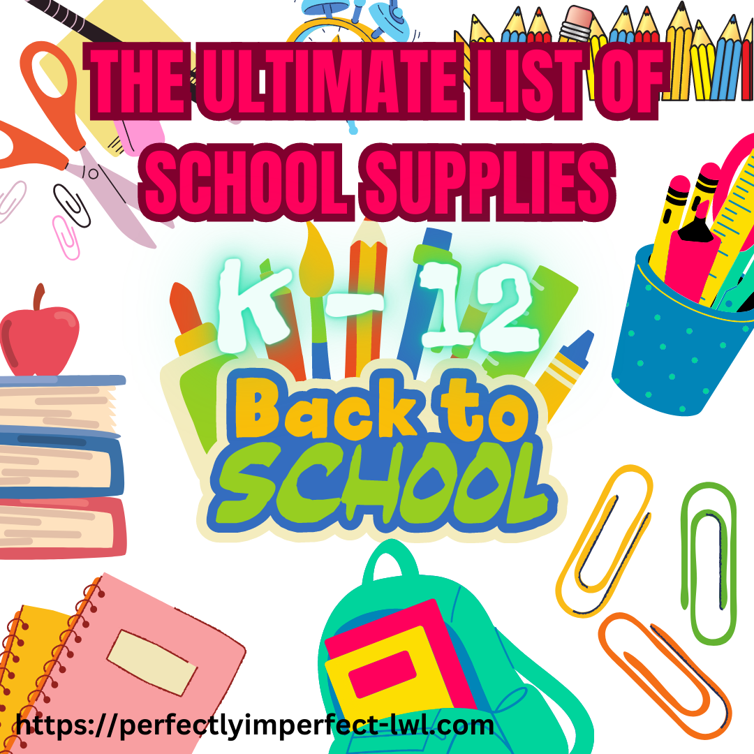 pink school supplies 4 life in 2023